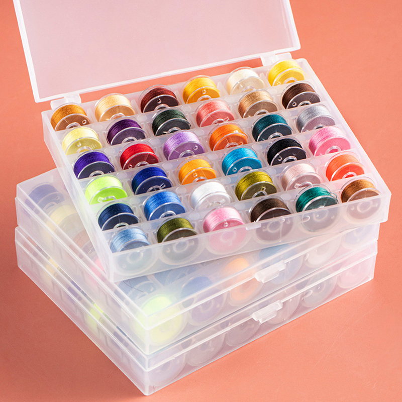 Sewing Bobbins Box Set Sewing  - огляд і ціна Craft Embellishment Storage