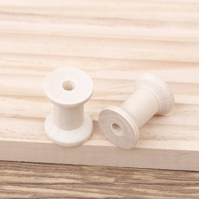 10Pc Vintage Wooden Spools DIY - огляд і ціна Organza Ribbon Spool