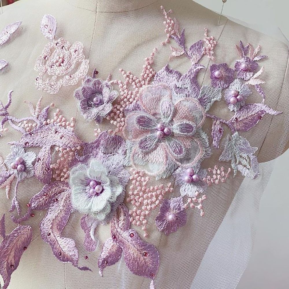 3D Flowers Beaded Lace Fabrics - огляд і ціна Embellishments For Scrapbooking