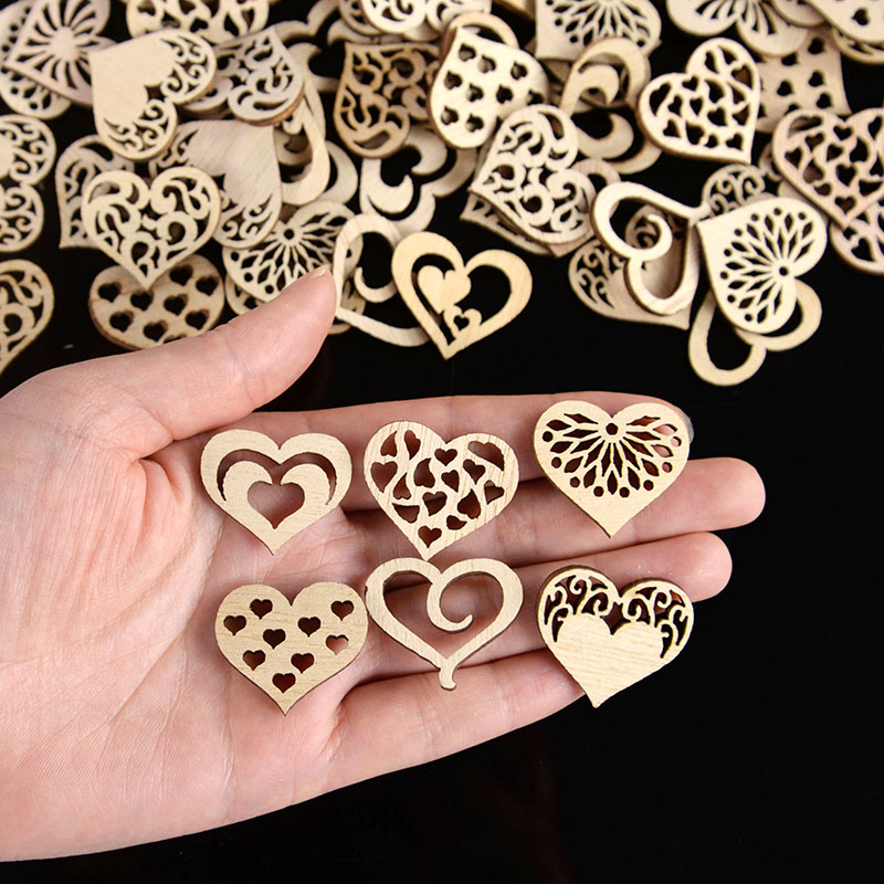 50/100pcs Hollowed Heart Patte - огляд і ціна Craft Embellishments