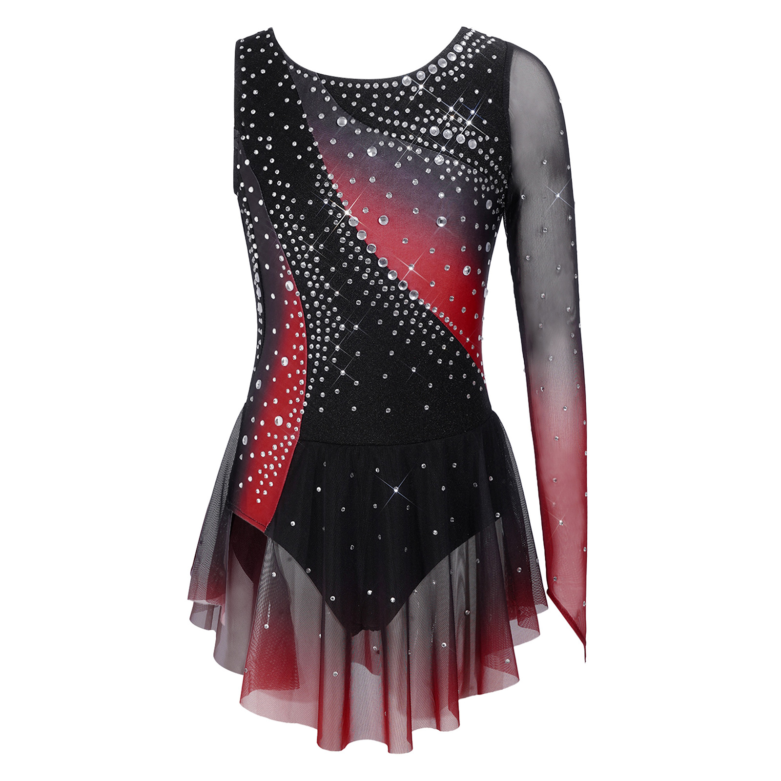 Kids Girls Lyrical Dance Figur - огляд і ціна Rhinestone Banding Trim