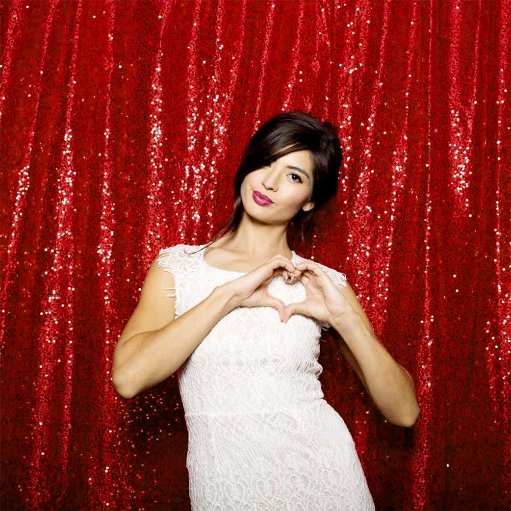 Silver Sequin Backdrop Curtain - огляд і ціна Sequin Fabric Panel