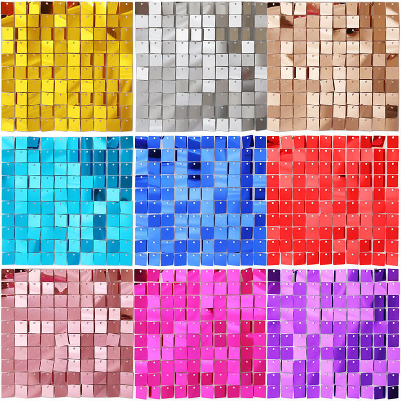 6-27 Pcs Light Golden Shimmer  - огляд і ціна Sequin Fabric Panel