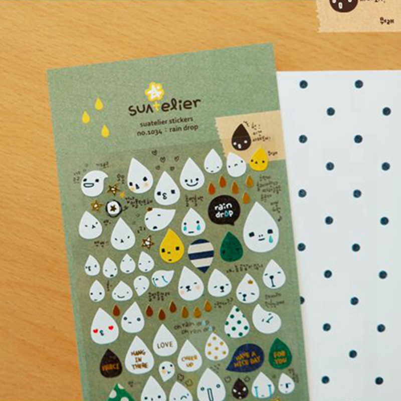 Korea Suatelier Rain Drop Stic - огляд і ціна Embellishments For Scrapbooking
