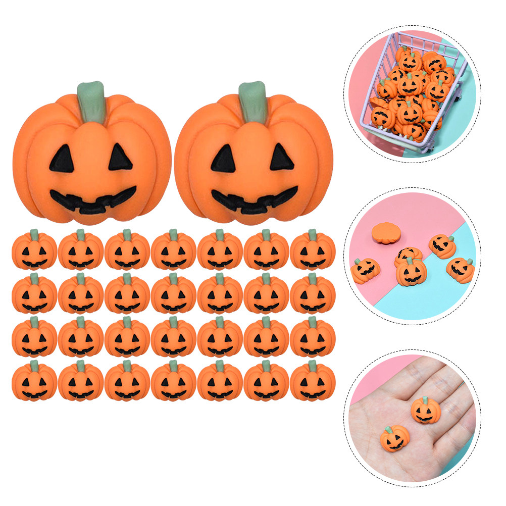 50Pcs Mini Resin Pumpkin Charm - огляд і ціна Craft Embellishments