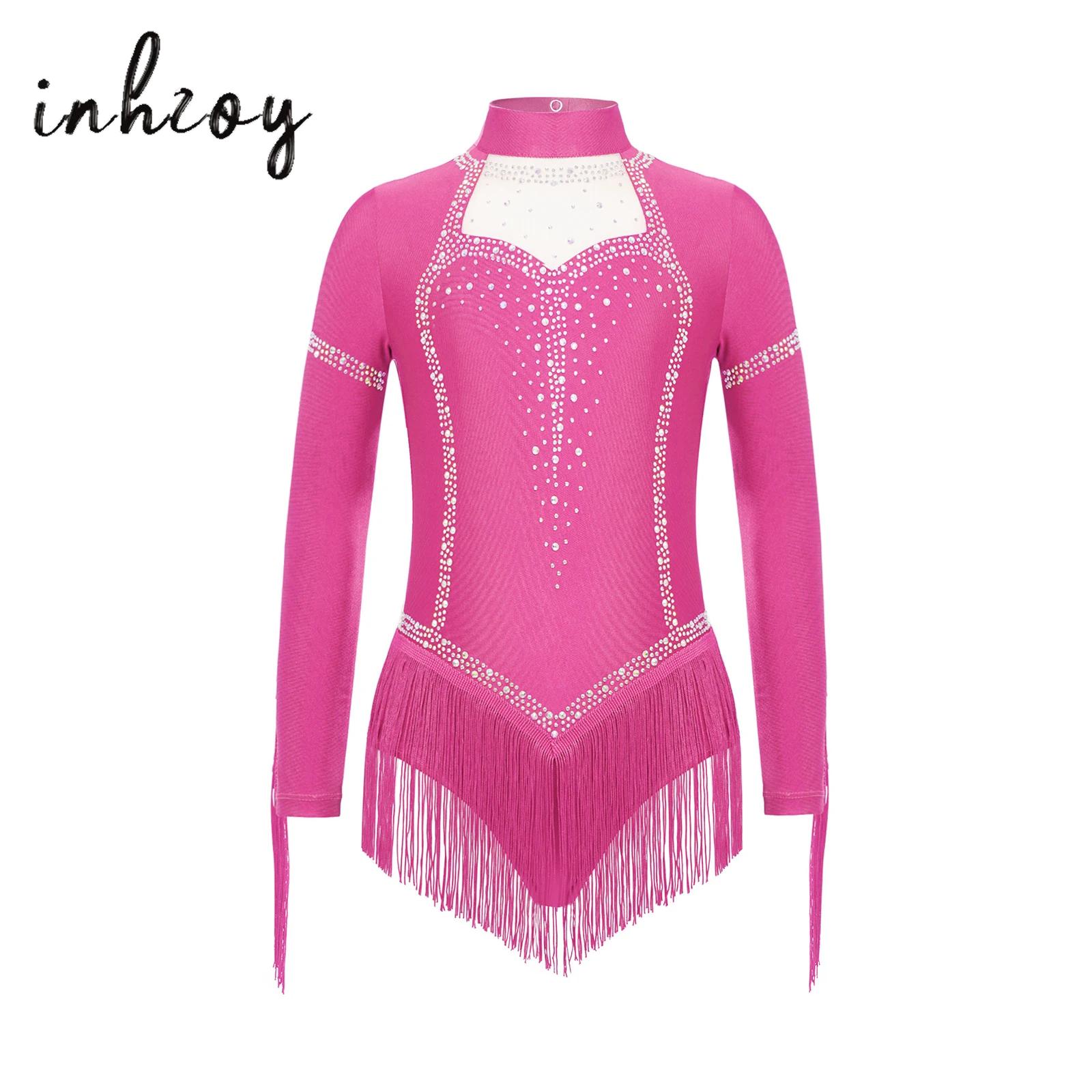 Kids Girls Fringe Latin Dance  - огляд і ціна Rhinestone Banding Trim