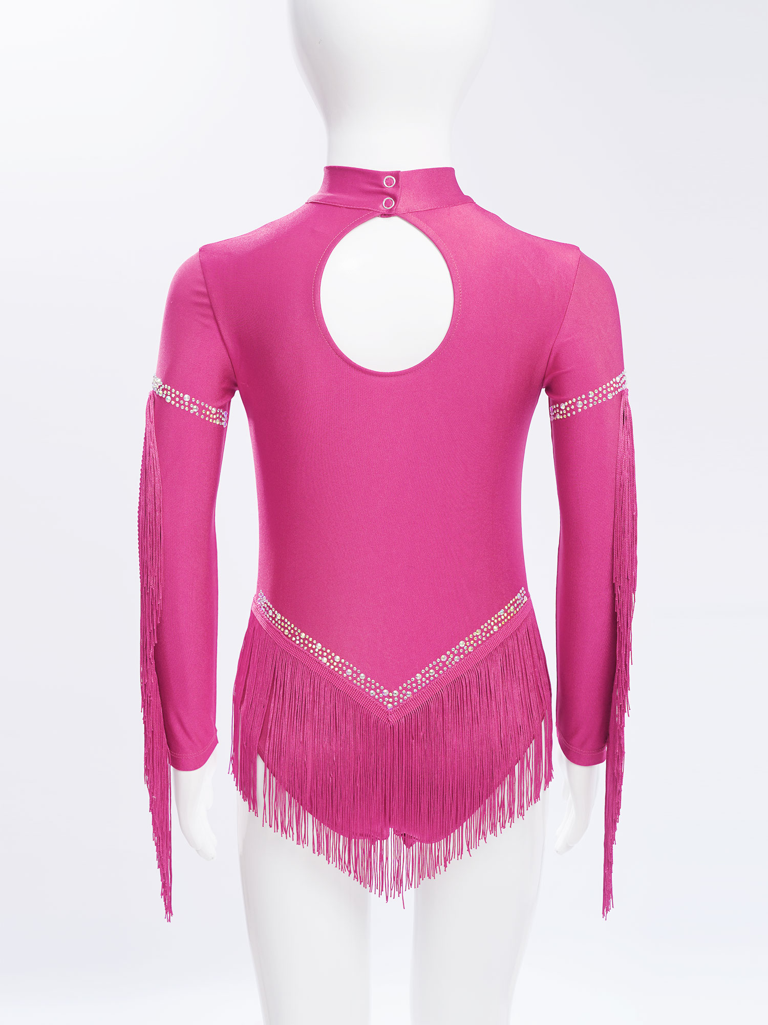 Kids Girls Fringe Latin Dance  - огляд і ціна Rhinestone Banding Trim