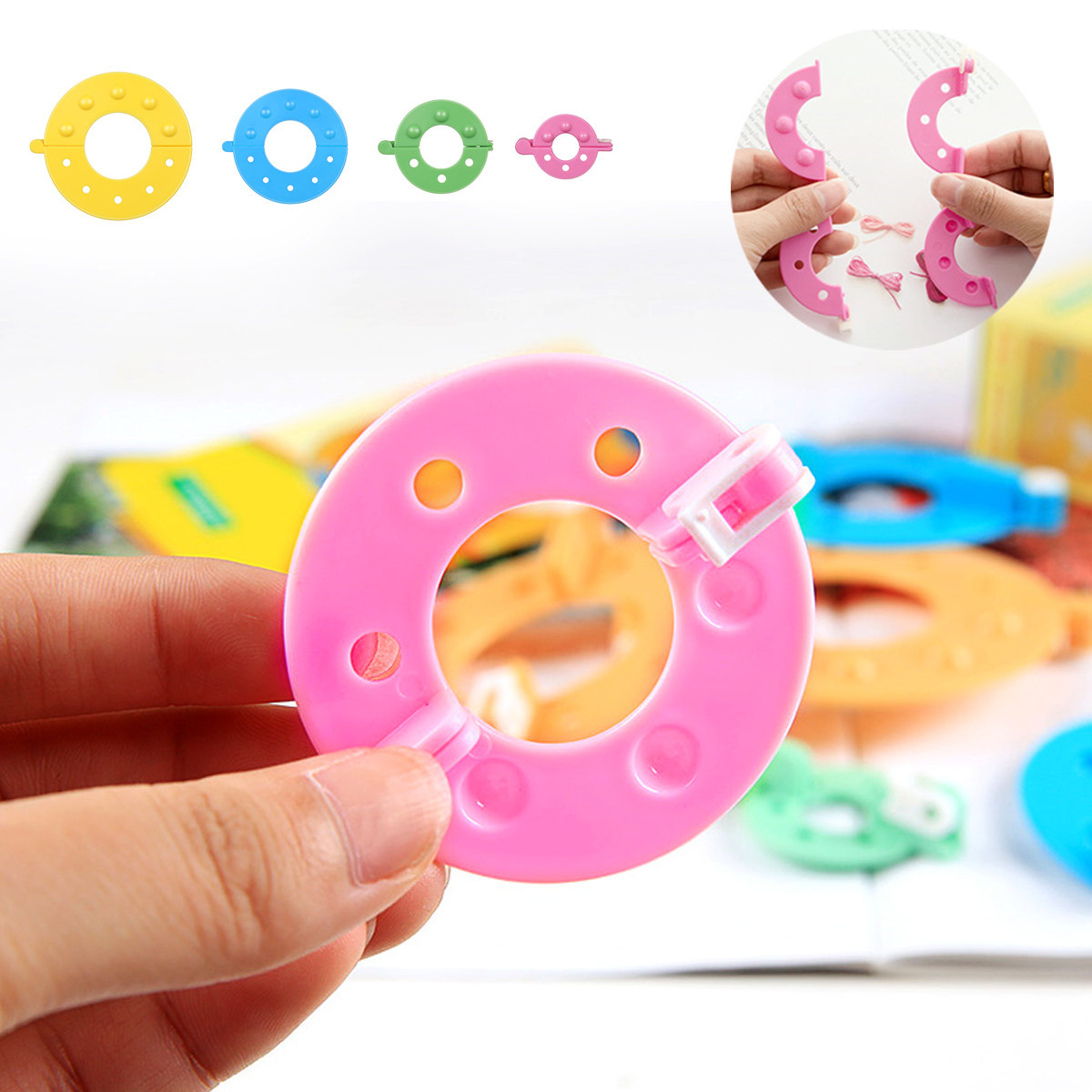 8Pcs Pompom Makers 4 Sizes Ess - огляд і ціна Pom Pom Maker Tool
