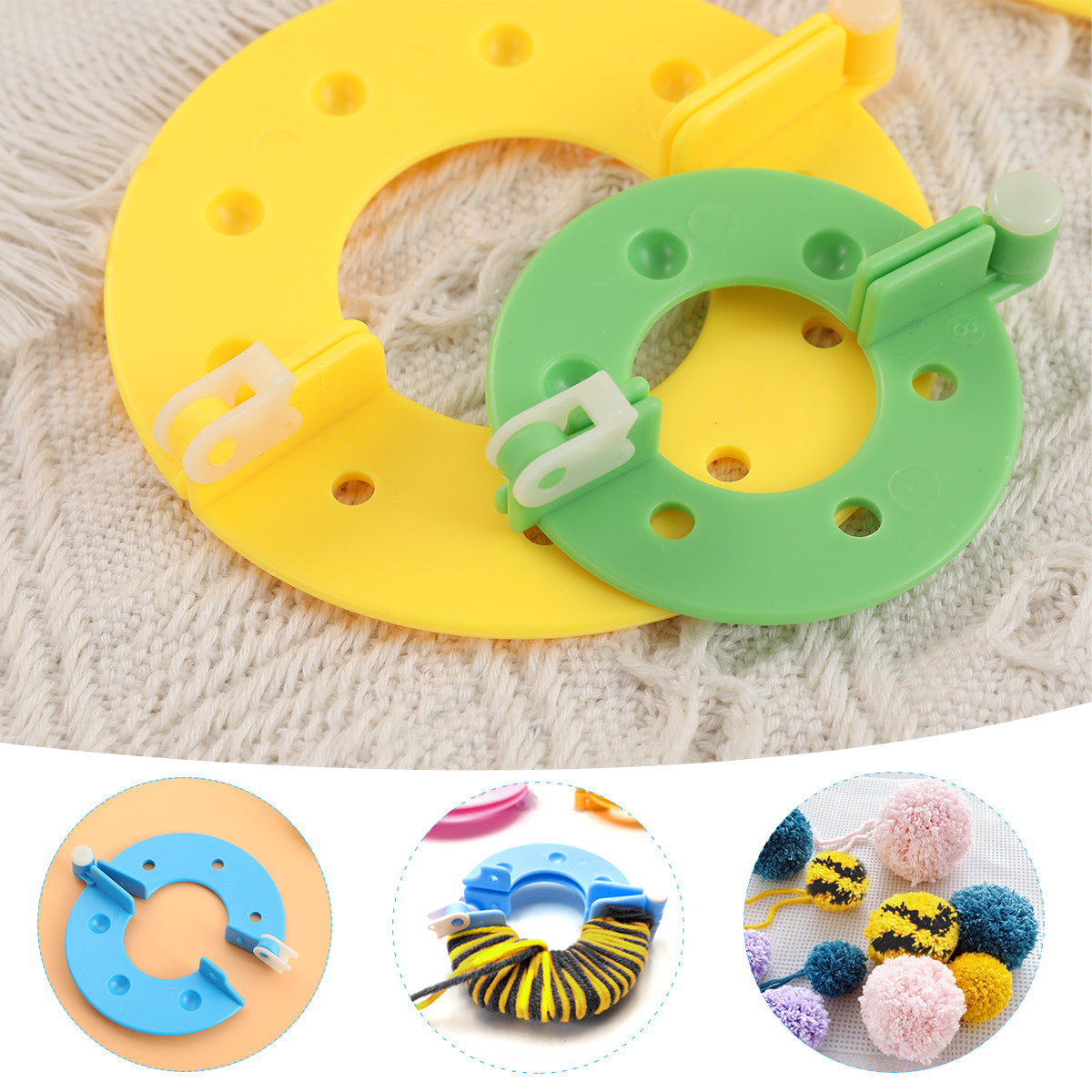8Pcs Pompom Makers 4 Sizes Ess - огляд і ціна Pom Pom Maker Tool