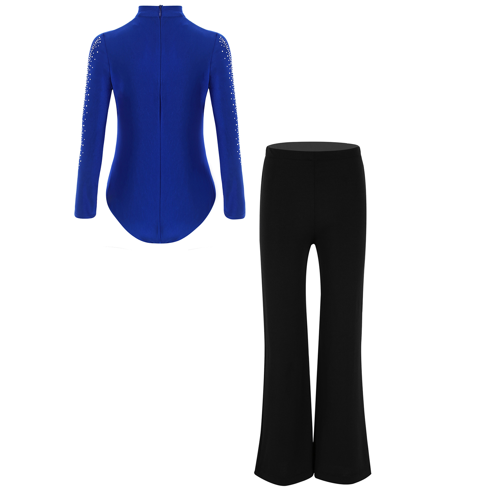 Kids Boys Latin Dance Suit Str - огляд і ціна Rhinestone Banding Trim